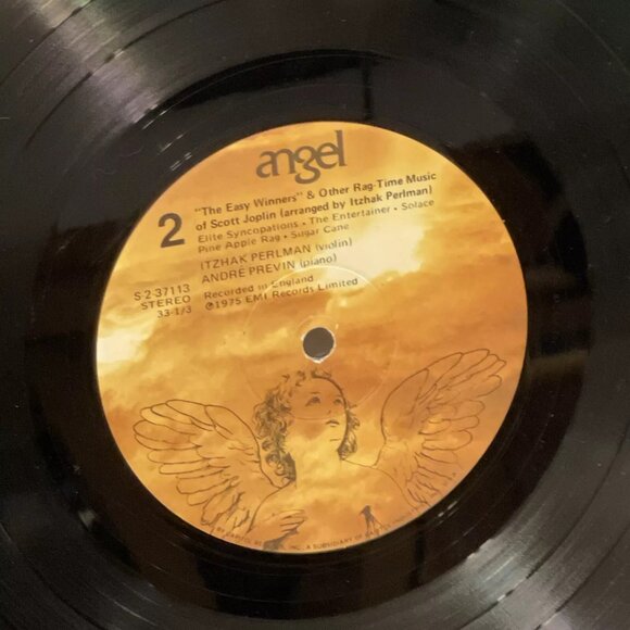 Itzhak Perlman André Previn The Easy Winners (Vinyl, 1975) Angel Records S-37113 - Picture 10 of 10